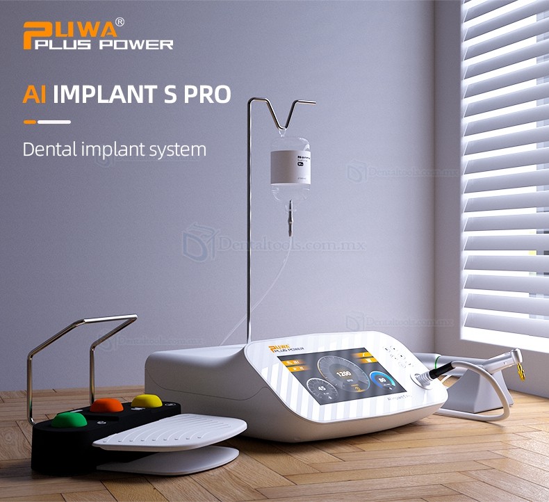 Pluspower®Ai-S-Pro Motor de implante dental sin escobillas con contraángulo 20:1